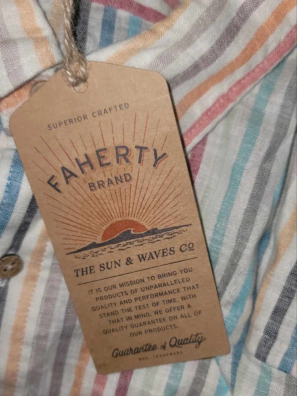 Faherty Short-Sleeve Breeze Shirt - Bay Reef
